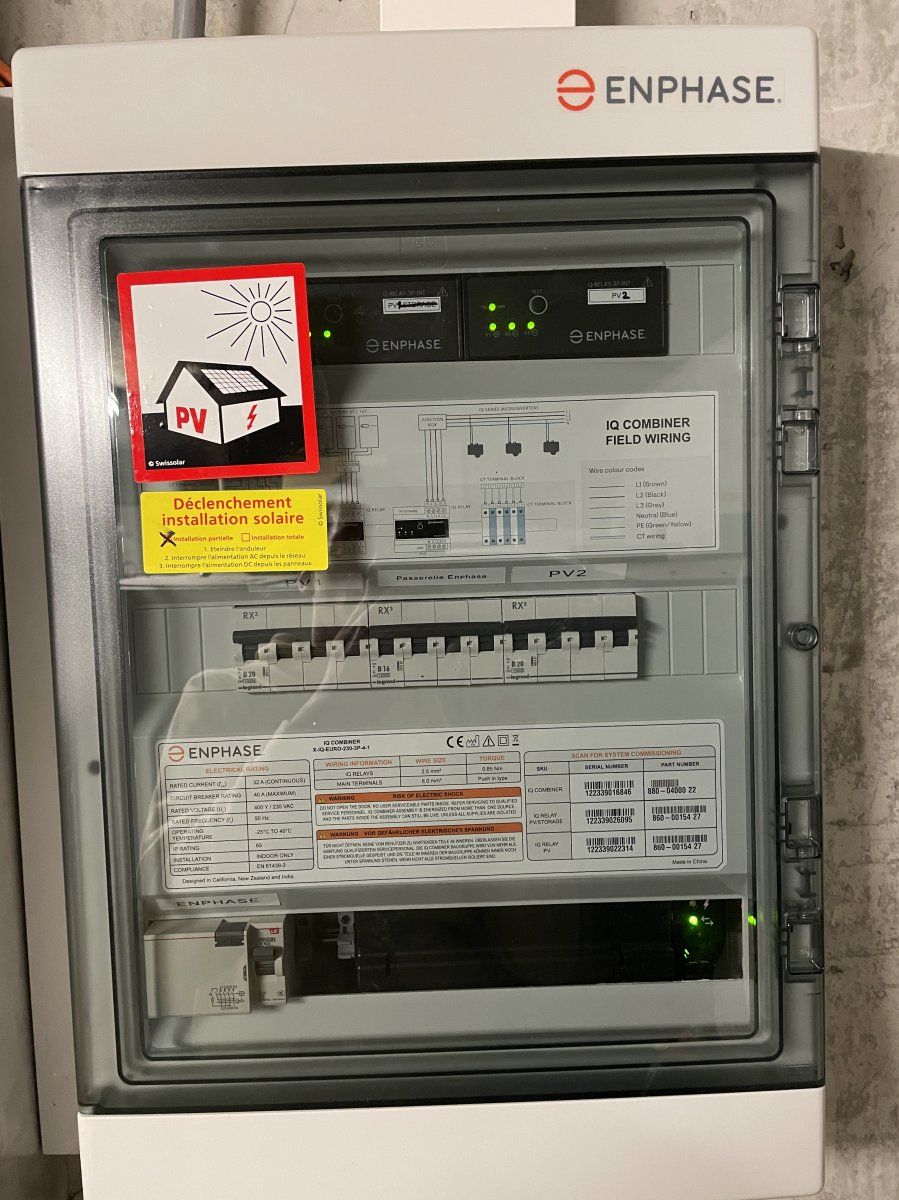 Coffret électrique solaire Enphase Coffret électrique secondaire pour installation photovoltaïque Enphase