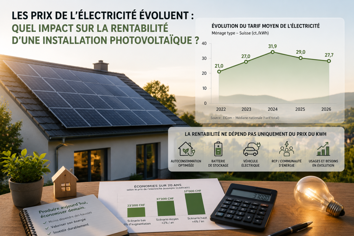 Les prix de l’électricité évoluent : quel impact sur la rentabilité d’une installation photovoltaïque ? 
